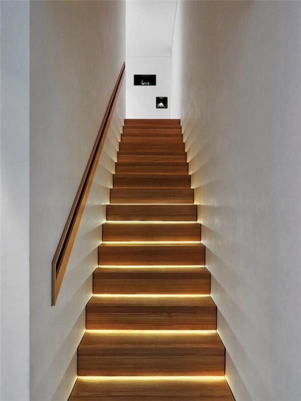 éclairage d'escalier effet cool design d'intérieur