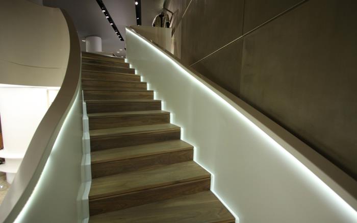 idées d'éclairage d'escalier brillent escalier intérieur design d'intérieur