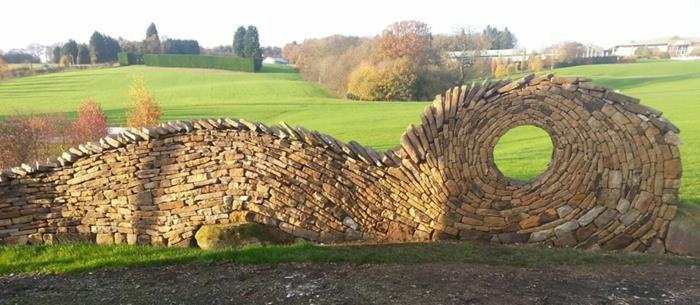 mur de pierres sèches pierres naturelles maçonnerie maçonnerie oeuvre clôture de jardin