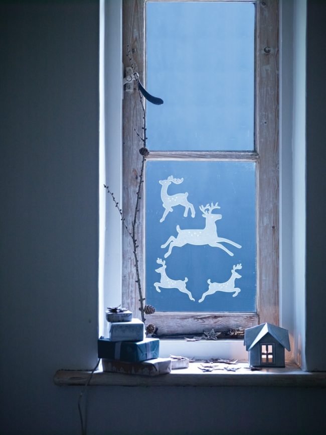 Ozdobte okna sami na Nový rok - co by mohlo být zajímavější pro děti!