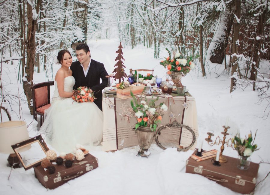Зимните гледки ще добавят специален чар към вашата сватба