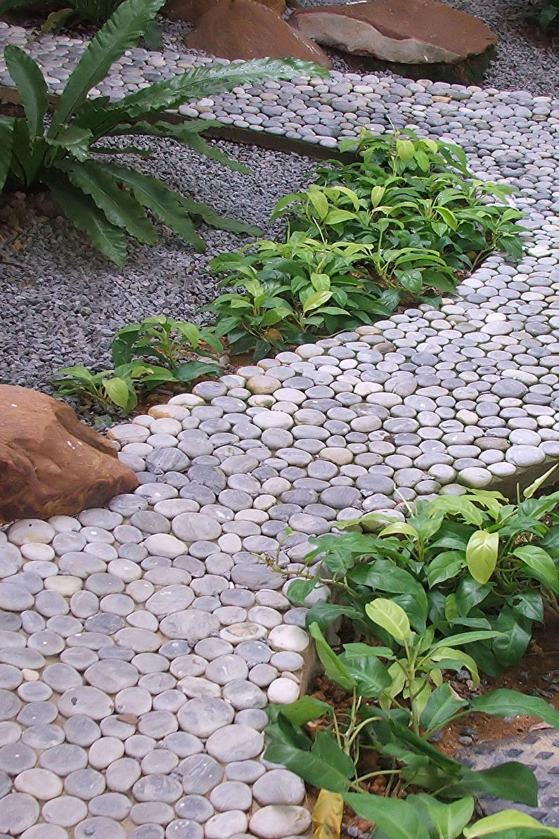 DIY Gartendekorationen - Gartenwege