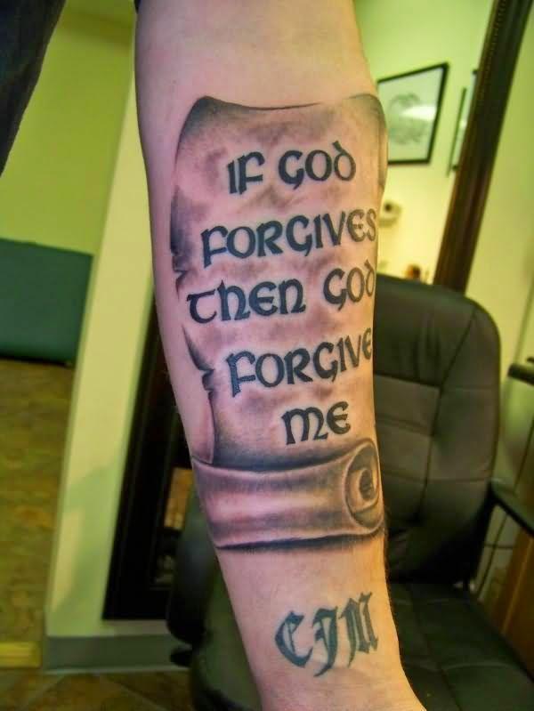 énonciations de tatouage d'avant-bras homme polices