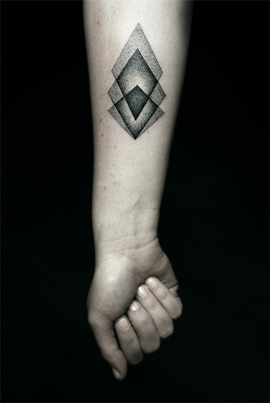 szablony tatuażu przedramienia proste geometryczne