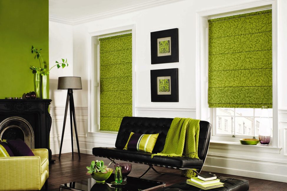 Zelená dává interiéru přirozený dojem
