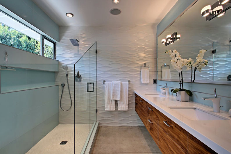 Modernes Badezimmerdesign - Wanddekorationen