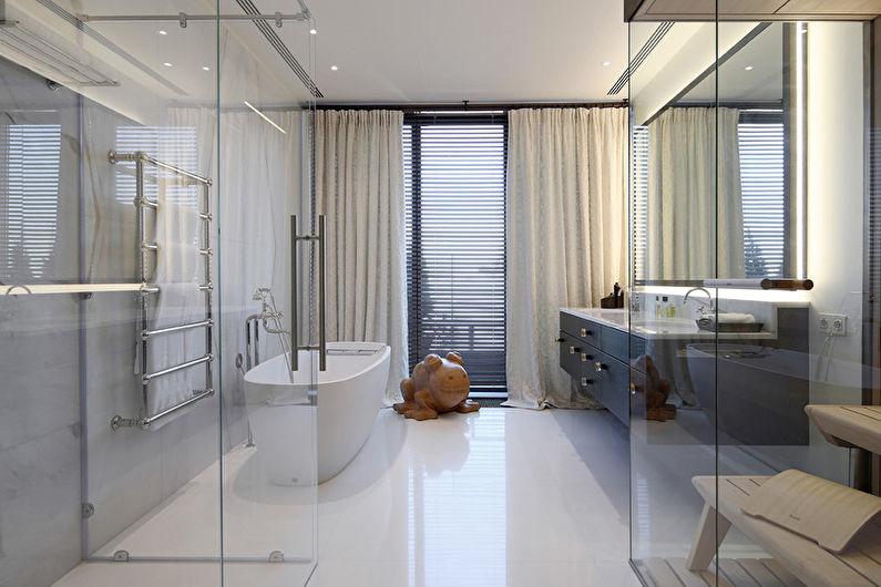 Modernes Badezimmer-Innendesign - Foto