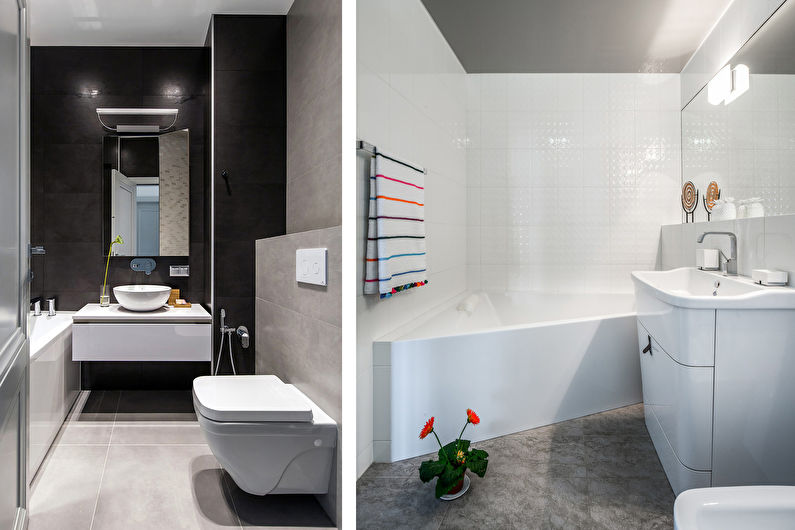 Modernes Badezimmer-Innendesign - Foto