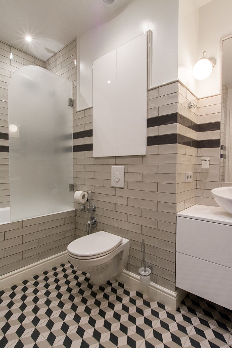 Modernes Badezimmer-Innendesign - Foto