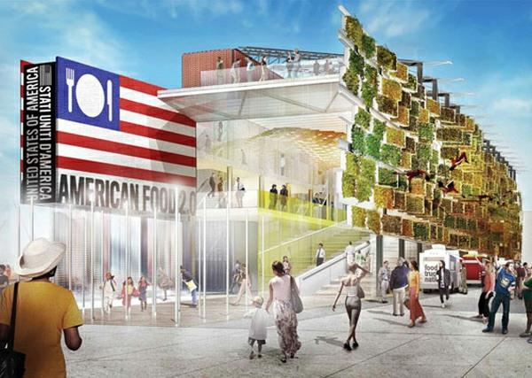 ogród pionowy USA Pavilion Milan Expo 5 wejście