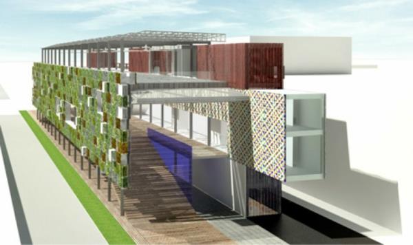 ogród pionowy USA Pavilion Milan Expo 5 projekt zrównoważonej architektury