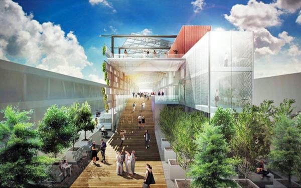 ogród wertykalny USA Pawilon Mediolan Expo 5 zrównoważony design