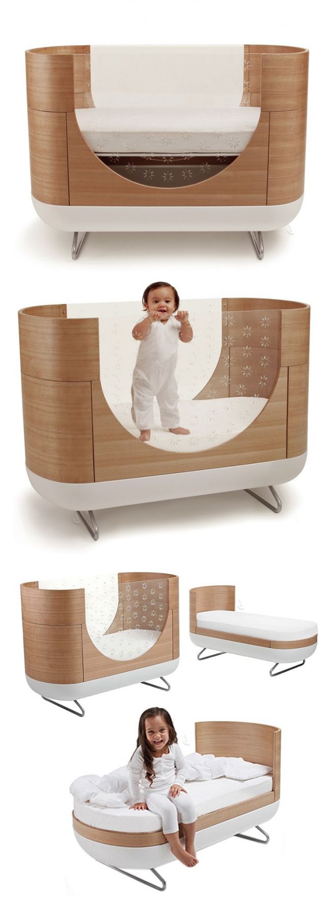 سرير الأطفال المتحول مناسب للاستخدام وسيوفر لك المال والمساحة في الغرفة