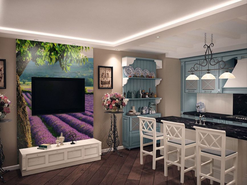Kombinieren Sie mit Provence-Stil