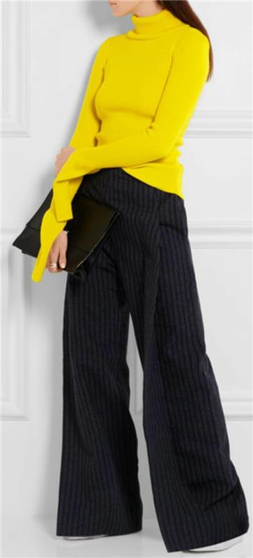 vintage-paski-na-bardzo-długie-szerokie-spodnie-damskie-nie-rzadkie