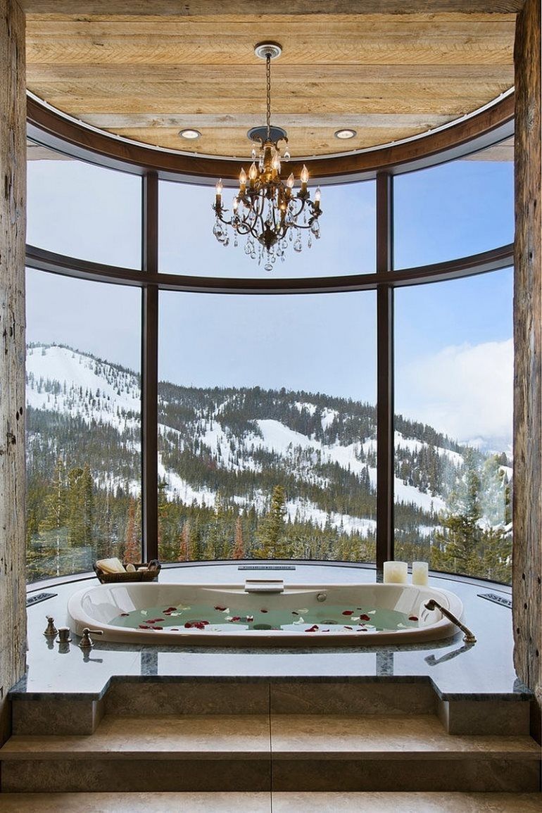 Glaswand im Badezimmer