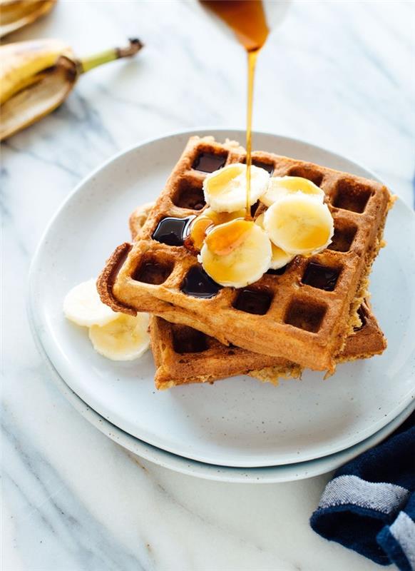 recettes de gaufres copieuse crème glacée à la fraise