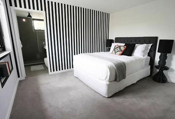 idées de couleur de mur chambre noir blanc