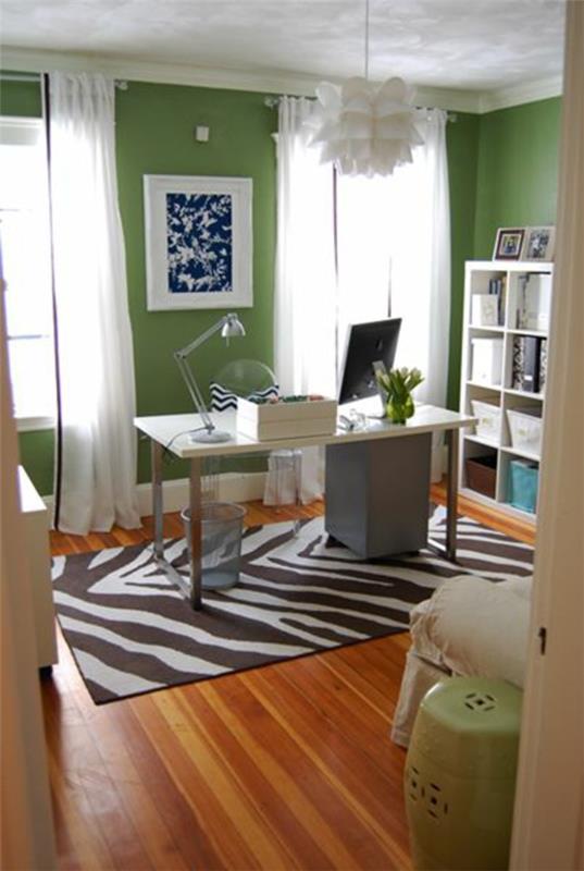 kolor ściany zielone pomysły na kolor projektowanie ścian wykładzina dywanowa