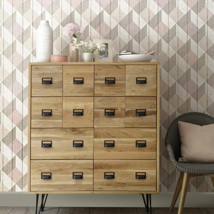 papier peint mural rose design mural