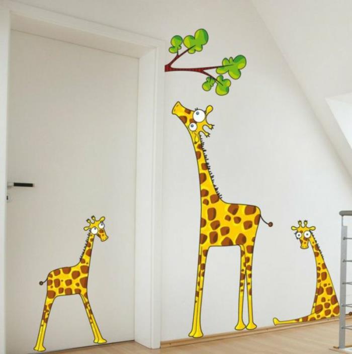 Naklejki ścienne dla dzieci pokój kreatywny projekt ściany naklejki ścienne żyrafy rodziny!