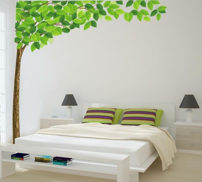 stickers muraux idées de vie d'arbre décoration murale de chambre