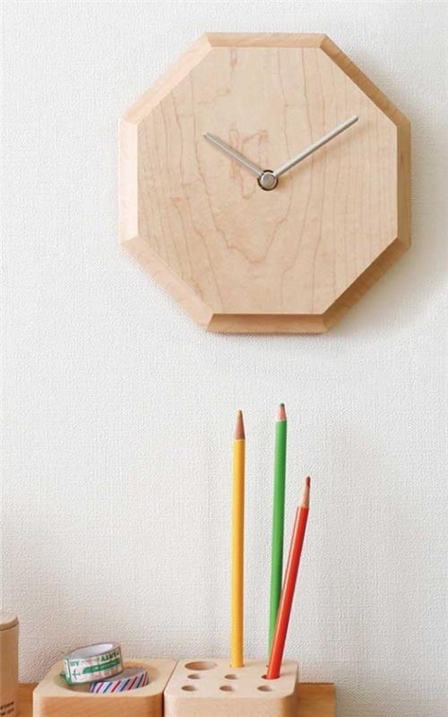 zegar ścienny kolorowe długopisy - pomysł