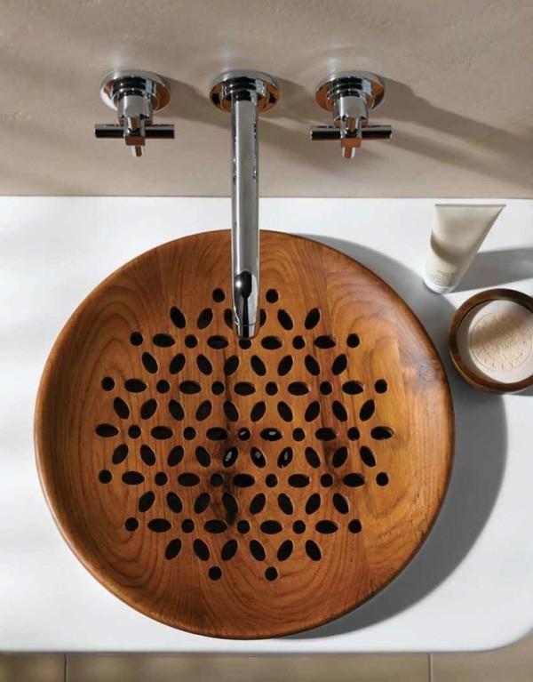 vasque design rond en bois Vitra