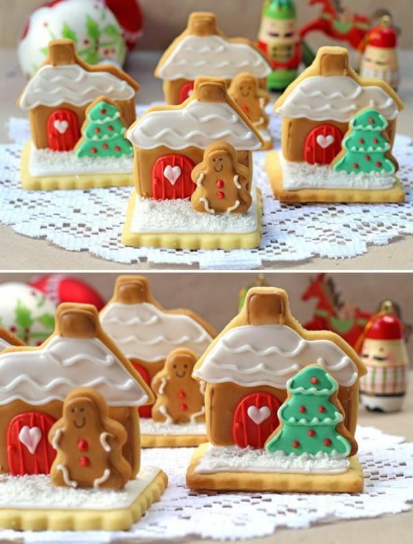 Les biscuits de Noël arrangent simplement le pain d'épice