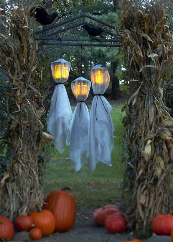 jak zaprojektować mój ogród dynie halloween wystrój duchy?