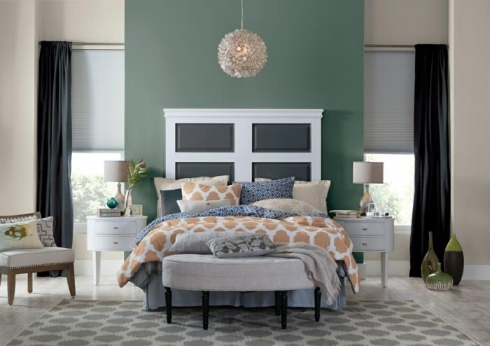 tendances de la vie 2017 couleur des murs vert pastel décoration murale décoration murale chambre à coucher