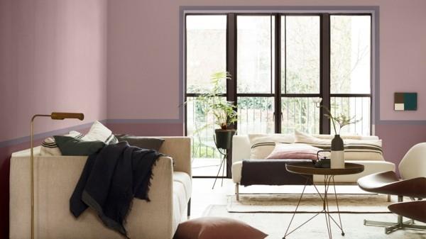 idées de couleurs de mur de salon dulux couleurs coeur bois rose