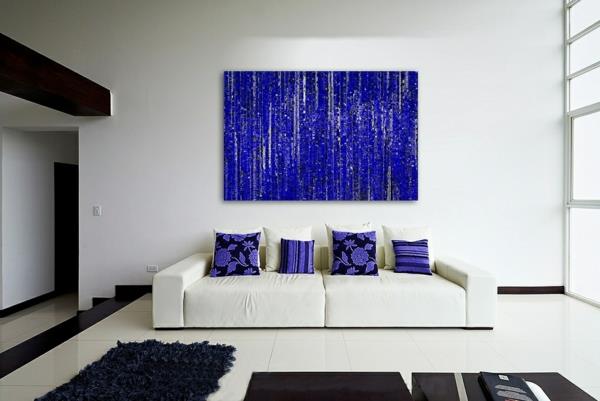 art contemporain classique art moderne bleu foncé