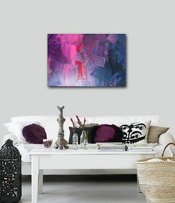 art classique moderne contemporain violet couleurs
