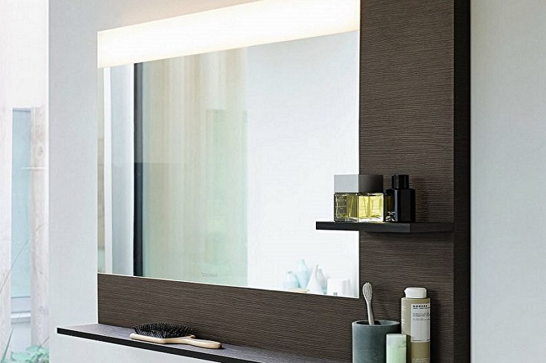 Arten von Badezimmerspiegeln - Spiegel mit Ablage
