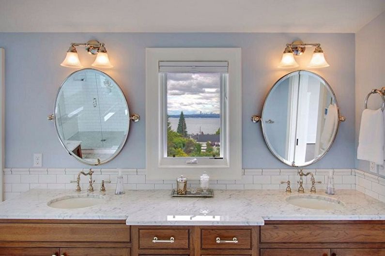 Arten von Badezimmerspiegeln - beleuchteter Spiegel