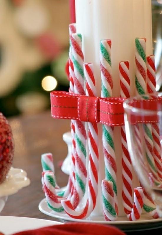 idées de décoration de canne en bonbon pour Noël