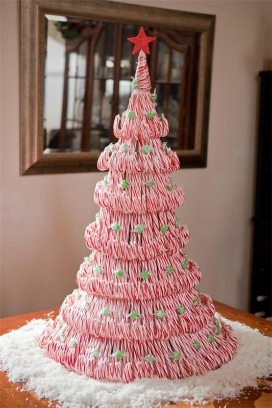 faire des cannes de bonbon décoration arbre de noël