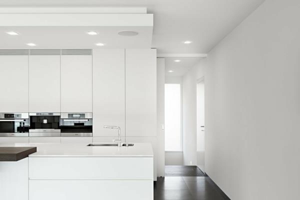 deux appartements séparés dans une cuisine de bâtiment durable